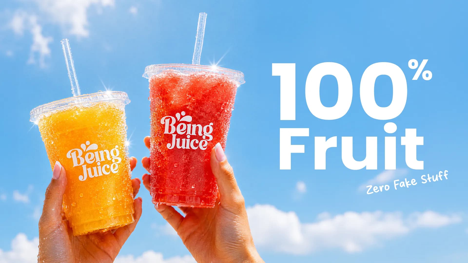100% fruit, zero fake stuff — Being Juice