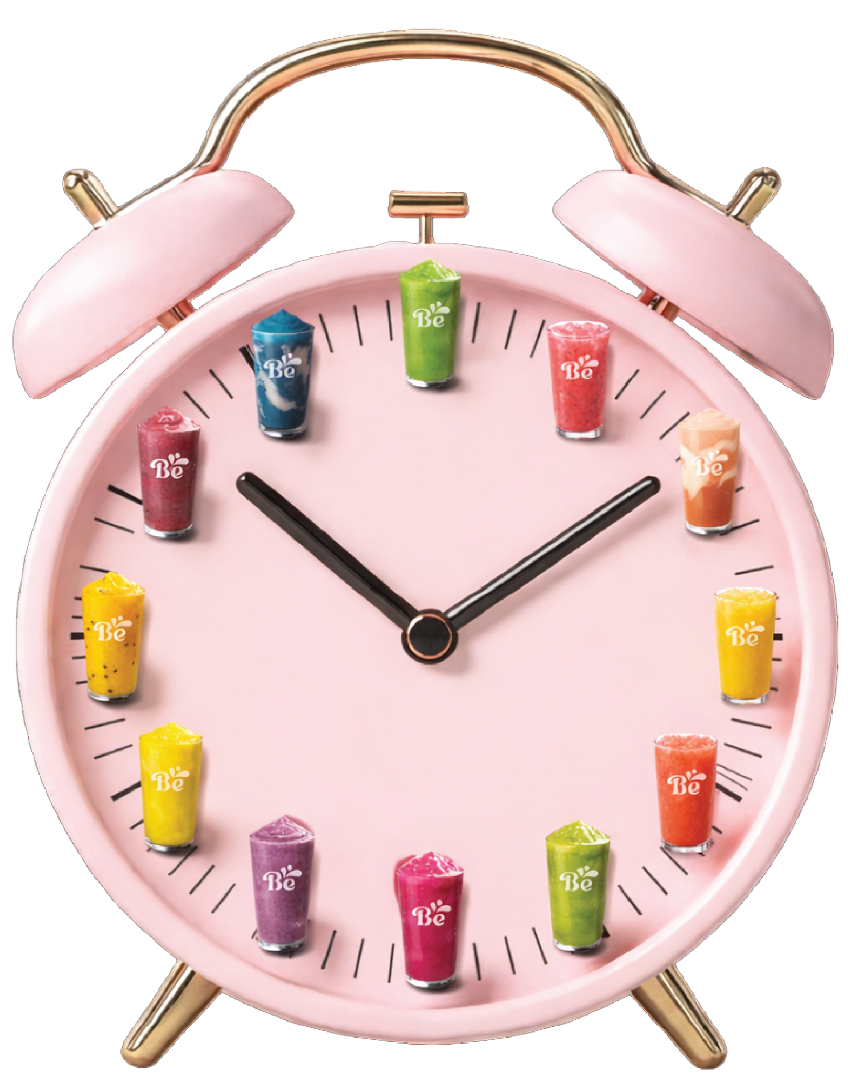 Smoothie hour clock